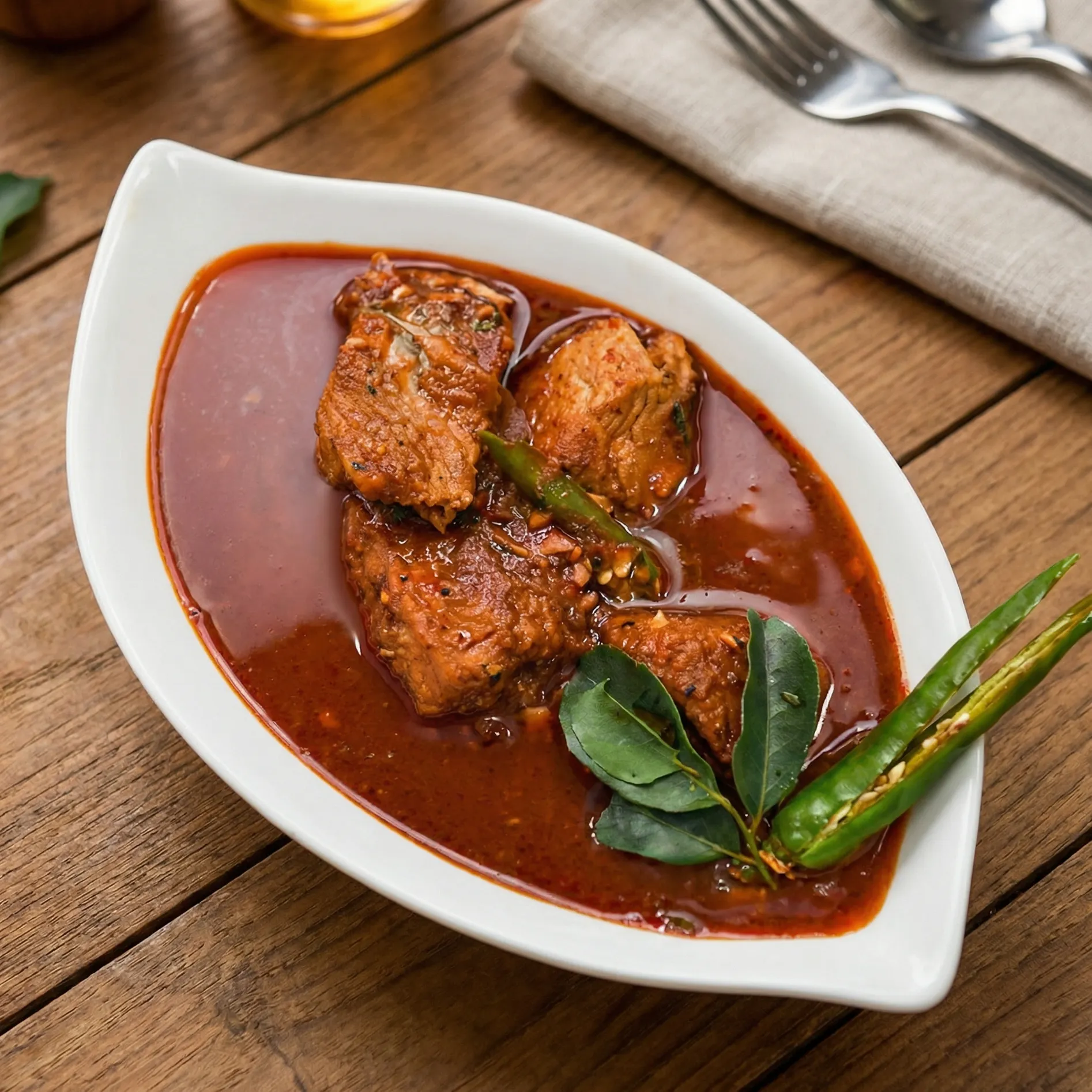 Meen Curry - Traditional Kerala fish curry at Chilli Flakes London Ontario